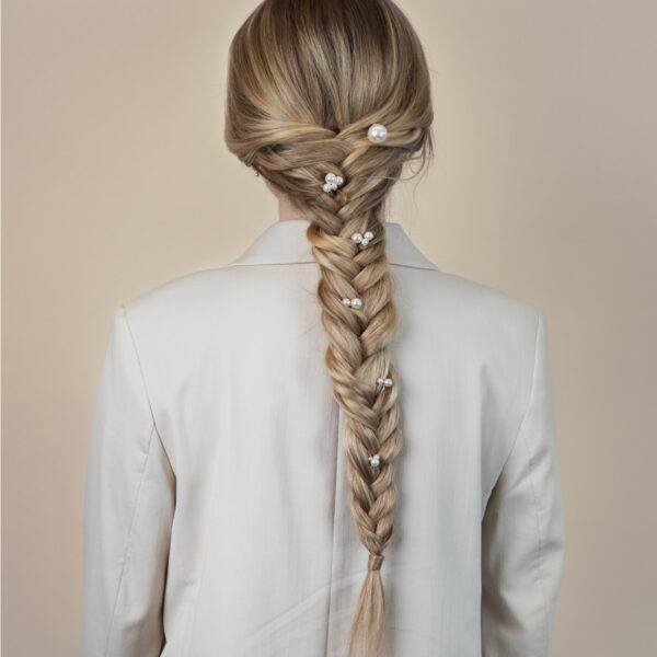 Hárskraut - pearl hair pins 6stk