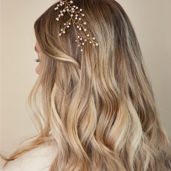 Hárskraut - pearl headpiece